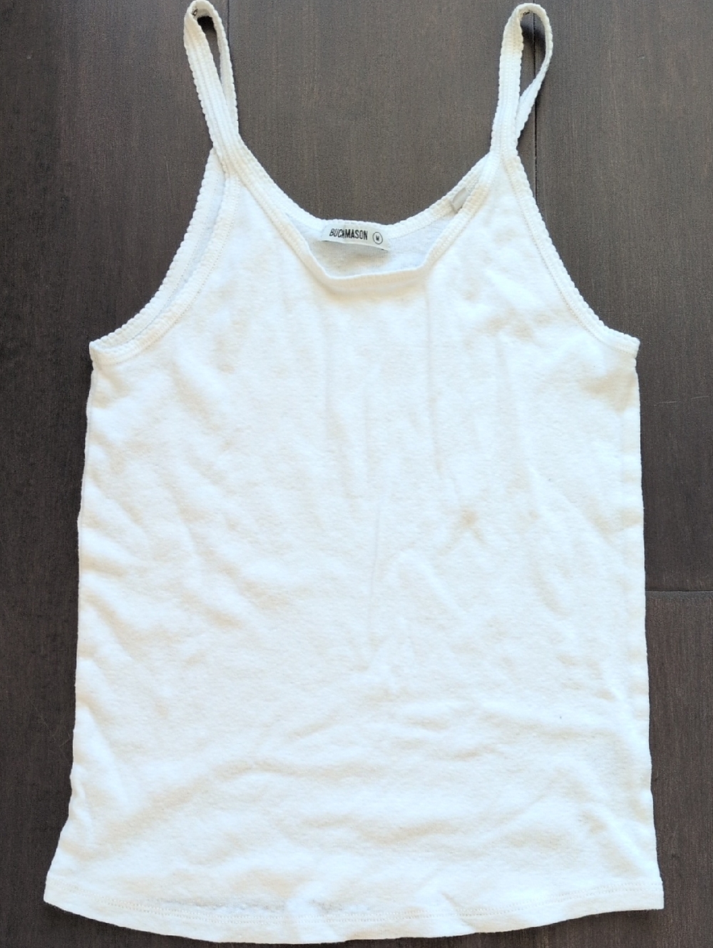 Buck Mason California White Tank Top